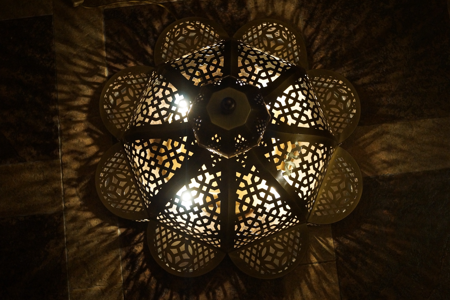 Латунная подвесная люстра в арабском стиле (M021334-300)