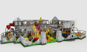 Özel 3 katlı Kids Kapalı Oyun Merkezi