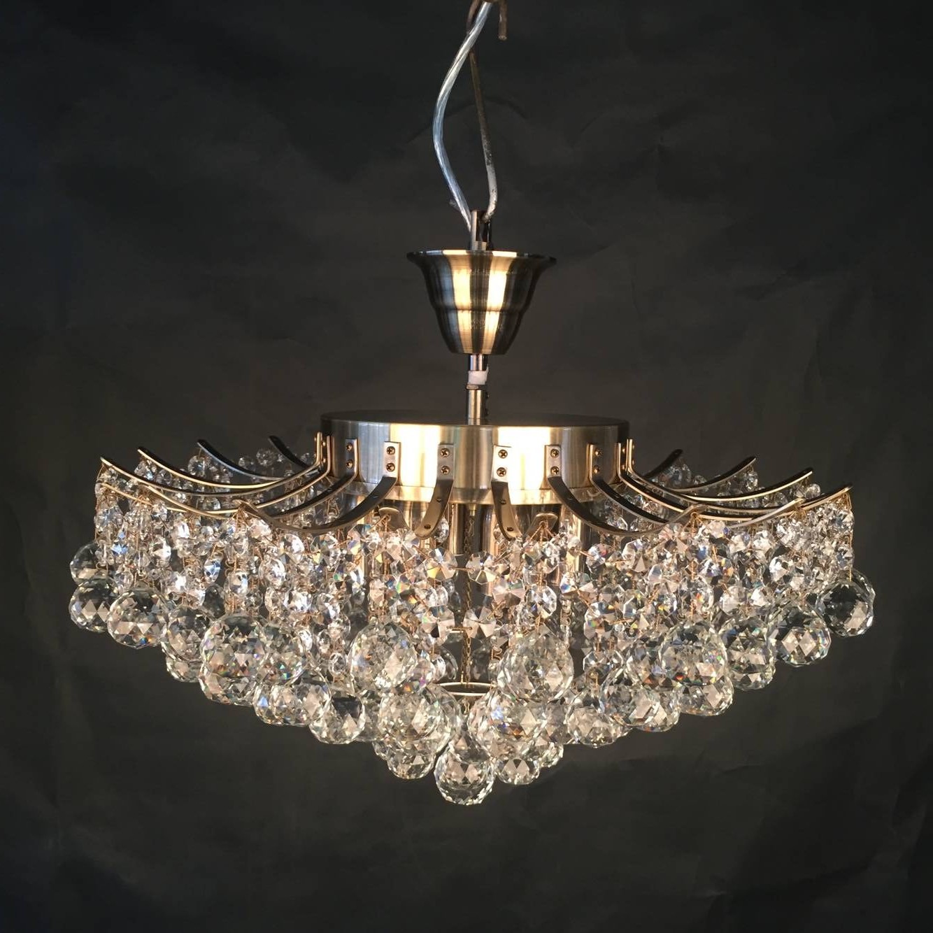 Элегантный подвесной хрустальный потолочный светильник (7331-50)