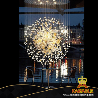 Стеклянный подвесной светильник в вестибюле отеля для проекта (KPL1801)