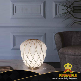 Декоративная современная стеклянная настольная лампа Fancy для спальни (KA9935T/белый)