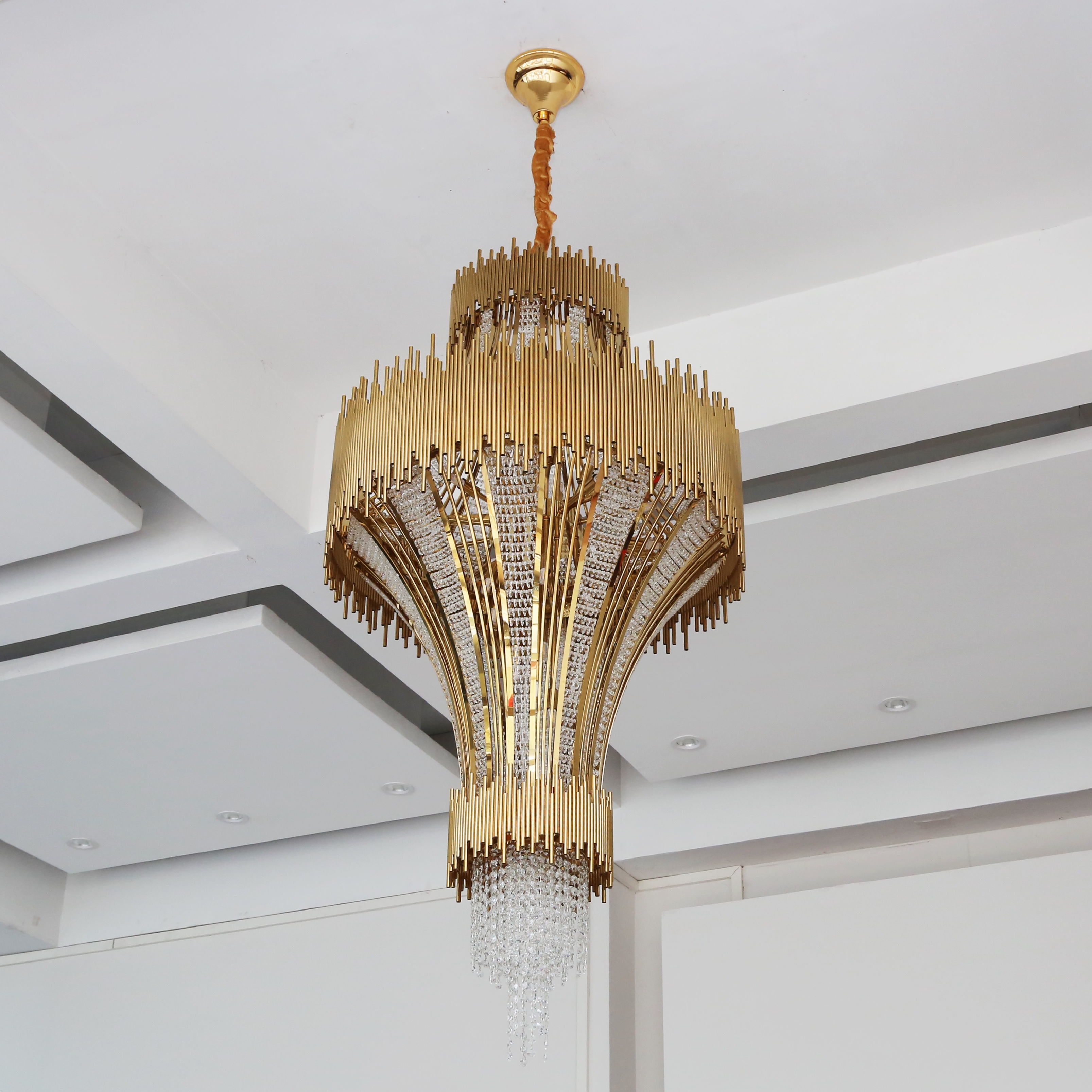 Люстра роскошного отеля декоративная висит привесное освещение (KP06312)