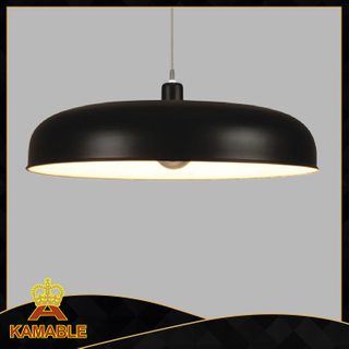 Практичный промышленный подвесной светильник из черной стали (C530)
