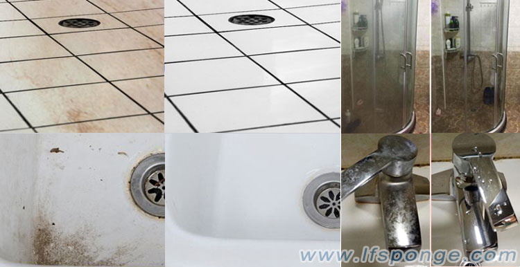 lfsponge-melamine-sponge-for-bathroom-clenaing tile eraser for brick