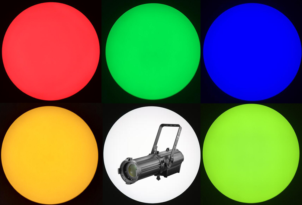 Новейший - 400 Вт RGBAL LED LEKO SPOTLIGHT с Zoom