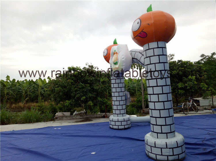 RB21044（3.5x3.5m）Inflatable Smiling Pumpkin Arch For Warm Welcome