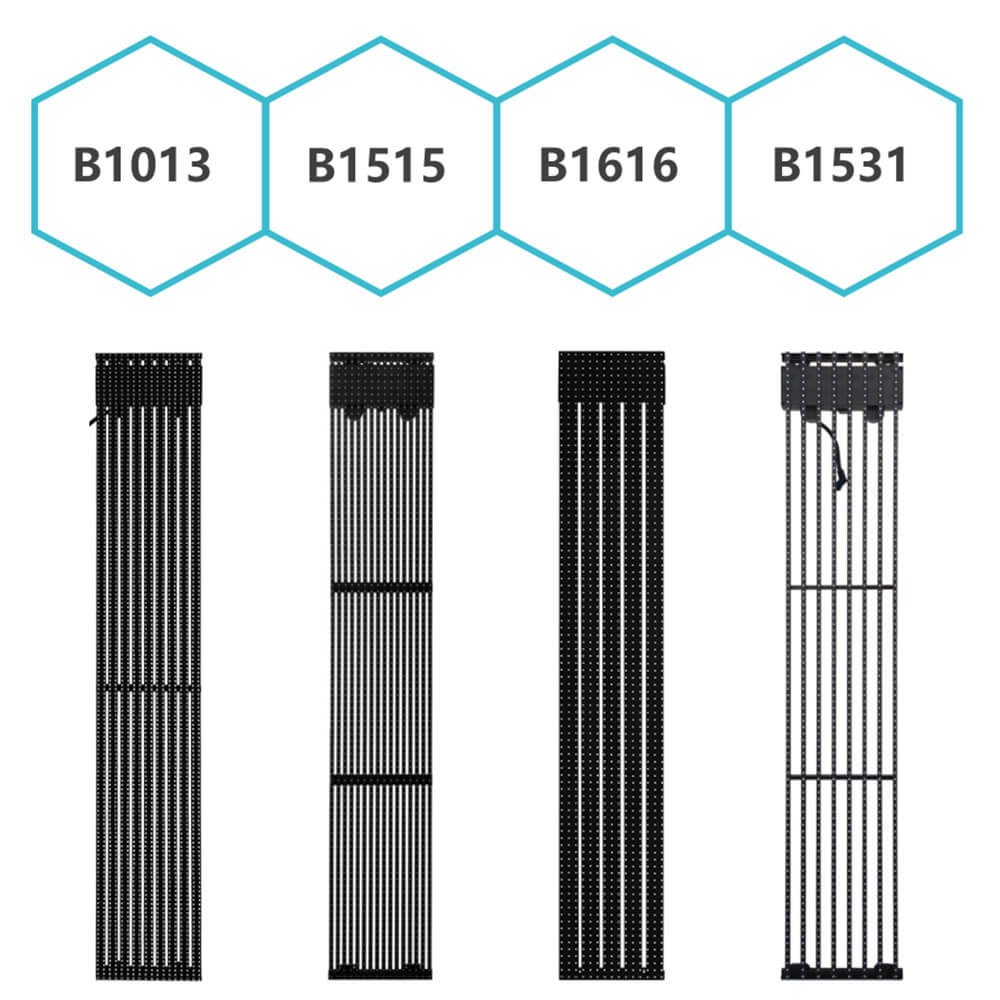 透明Led窗帘1500x250MM