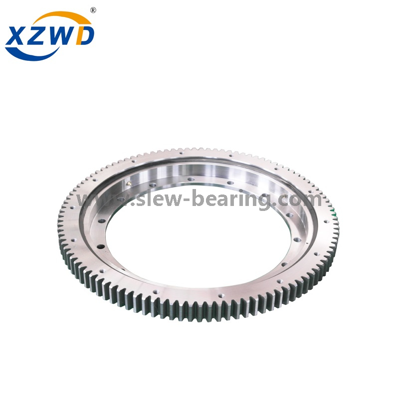 Cojinete de giro Xuzhou Wanda Área de aplicación amplia Cojinete de anillo de giro de rodillos cruzados de una hilera Engranaje externo 