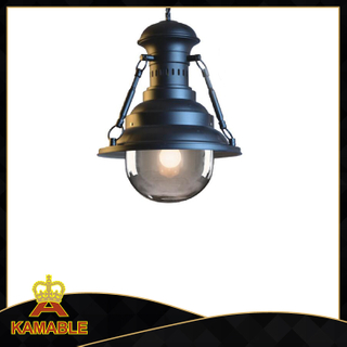 Домашний декоративный промышленный подвесной светильник из черной стали (C711 (хромированный, черный матовый))