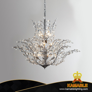 Отель хром декоративный K9 Crystal подвесной светильник (KA4426-L6)
