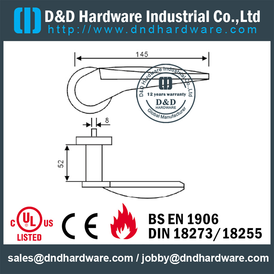 砂光管型拉手 - DDTH116