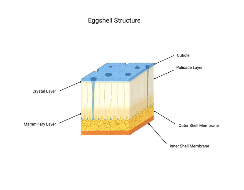 Estructura de c&aacute;scara de huevo