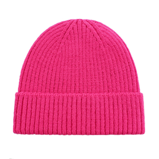 Cozy Solid Color Ribbed Knit Cuff Beanie