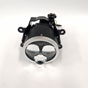 New arrival 3inch 90W*2 tri-colour 3 direct lens led fog lamp projector 
