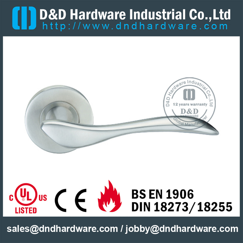 Alavanca de alavanca sólida anti-torção sem chave para porta externa - DDSH088