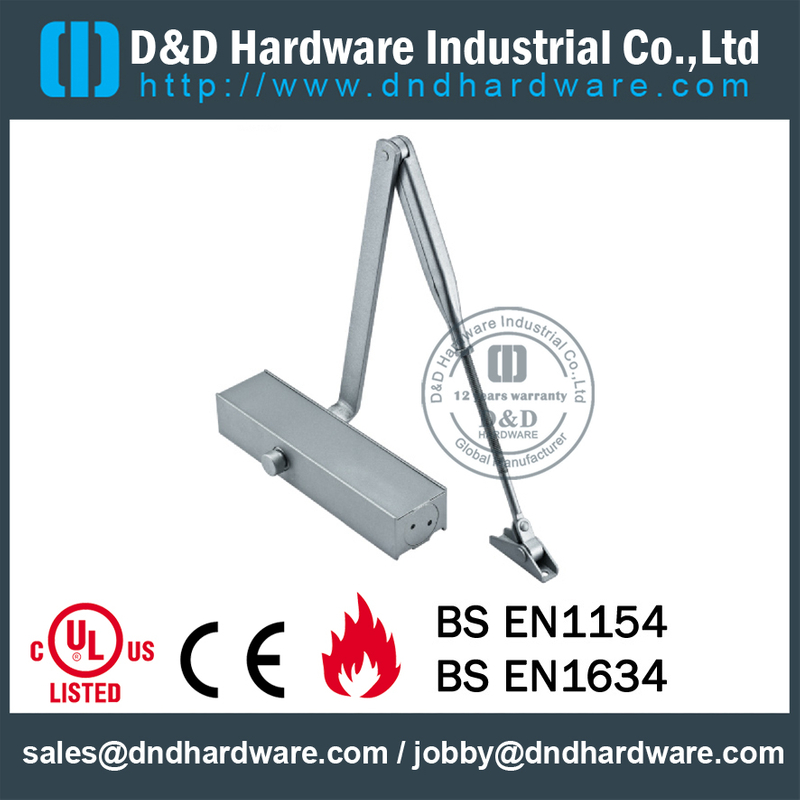 Aluminium Alloy Safety Y type Door Closer untuk Metal Door- DDDC-20A