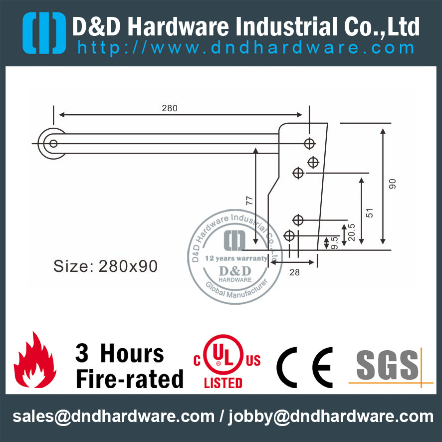 SS304 硬件门协调器 - DDDR002-B