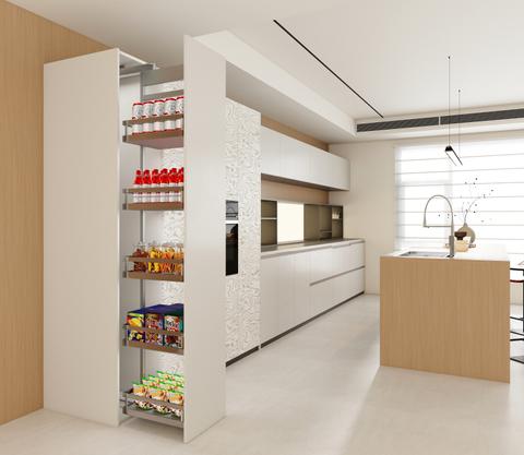 Modern Minimalist Solid Color Kitchen Cabinet for Contemporary Home