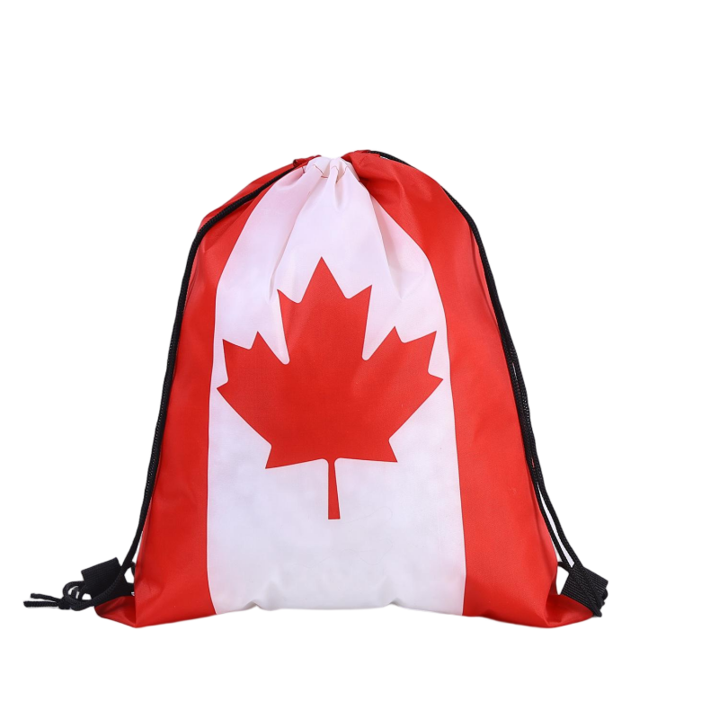 Union Jack UK Flag Print Drawstring Backpack - Lightweight Sports Gym Sackpack for Travel & Events