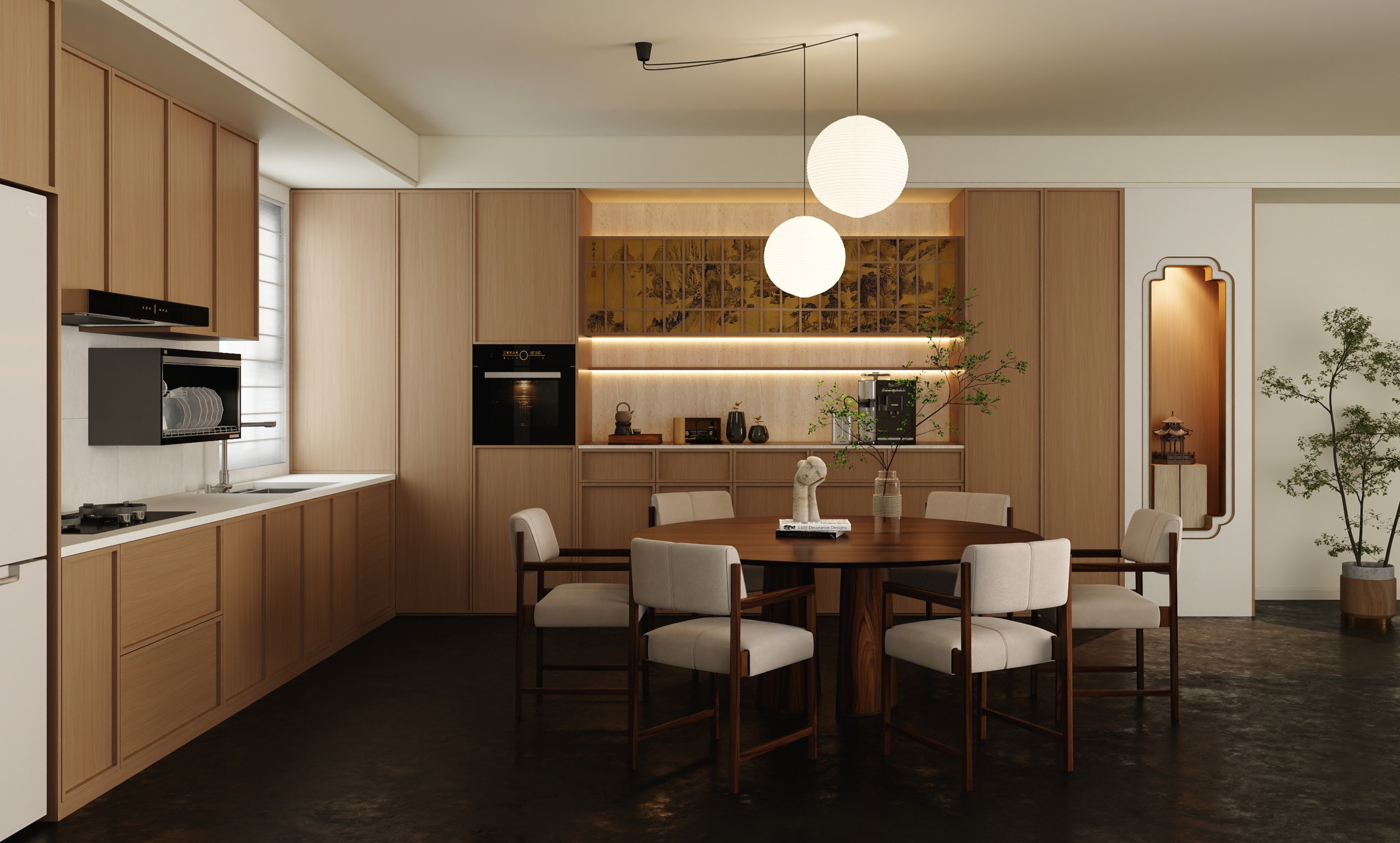 European Style Modern High Gloss Wall Cabinet Slim Tall Unit Narrow Corner Kitchen Storage Cabinet (MDF/PVC/Lacquer)