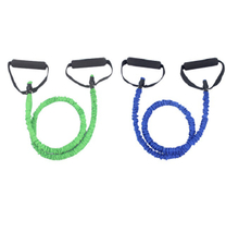 Resistance Tubes with Anti-Snap Protective Nylon Sleeves