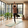 Portable Eco-Friendly TPE Folding Yoga Mat - High-Elasticity Non-Slip Exercise Mat for Home Fitness, Pilates, and Travel 