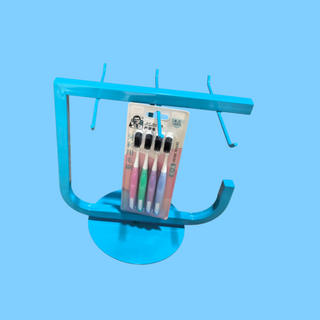 counter top standing latest design rotary teeth brush display rack