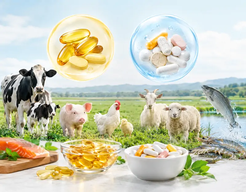 vitaminas de grado alimenticio