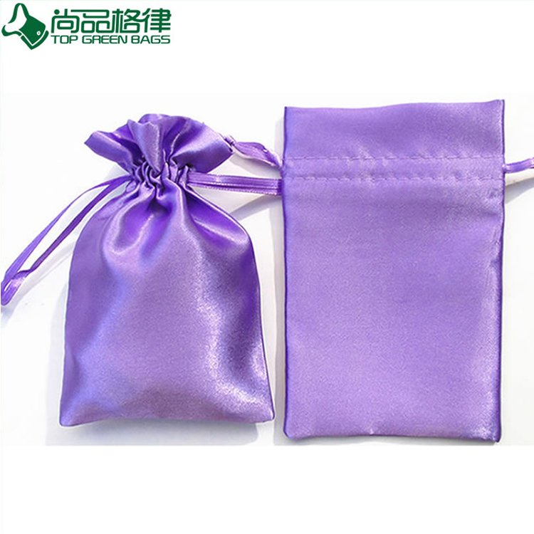 High Quality Cosmetic Pouch Satin Drawstring Bags (TP-dB142)