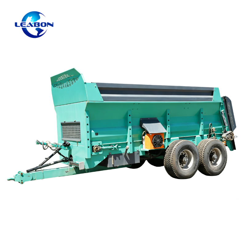 Vertical Auger Muck Spreader Cow Dung Compost Spreader Tractor Towed Manure Spreader