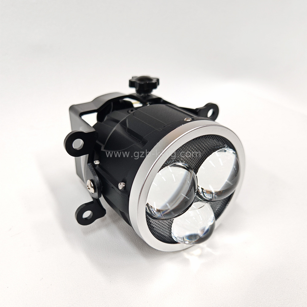 New arrival 3inch 90W*2 tri-colour 3 direct lens led fog lamp projector 