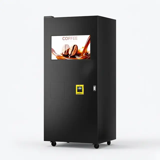 Máquina expendedora de café con pantalla táctil KF86 de 27' con máquina de hielo y 6 silos
