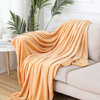 Wholesale soft Flannel Fleece Throw Blanket for Couch and Bed