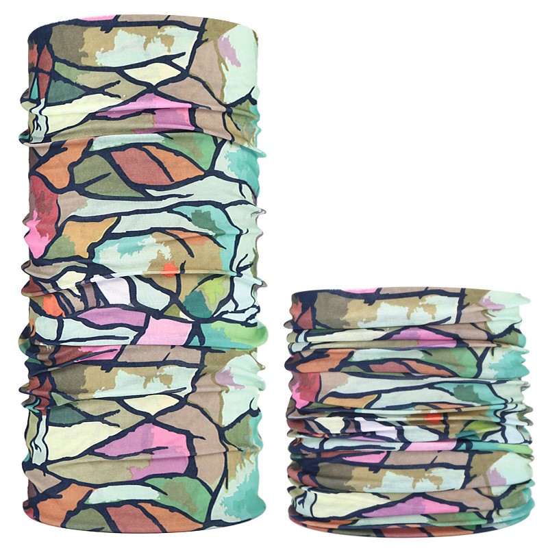 Multi-Functional Floral Print Neck Gaiter - Breathable Seamless Bandana for Outdoor Sports & Daily Use