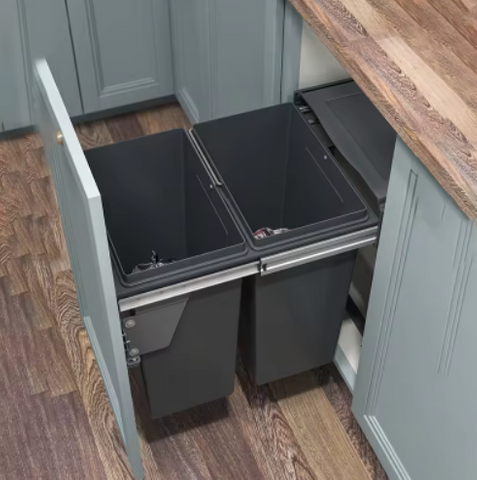 Best Price Kitchen Dustbin Pull Out Hidden Waste Bin for Cabinet