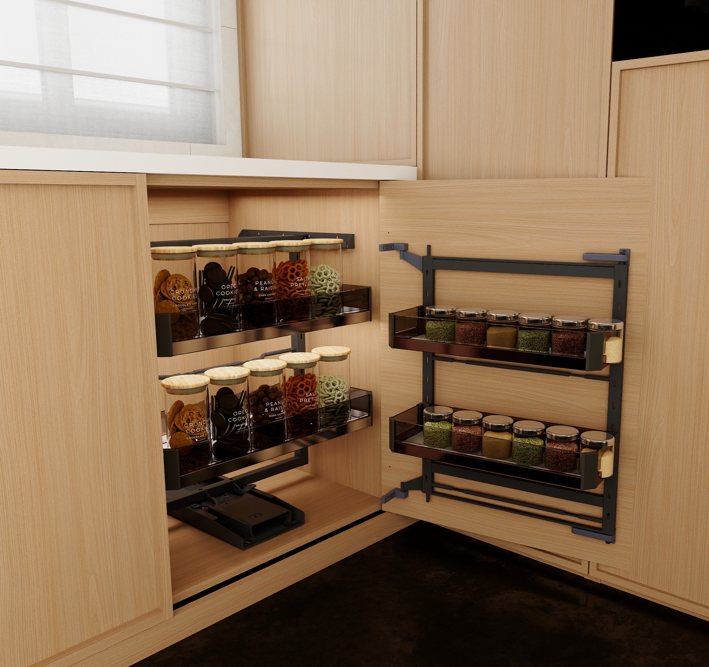 Song-Style Aesthetics Chinese Traditional Kitchen Whole Design and Decoration