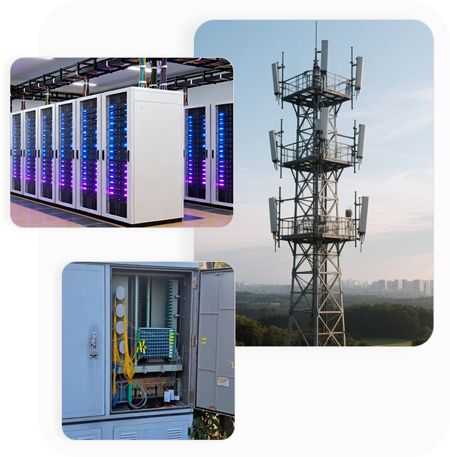 Soluciones para telecomunicaciones, centros de datos y más
