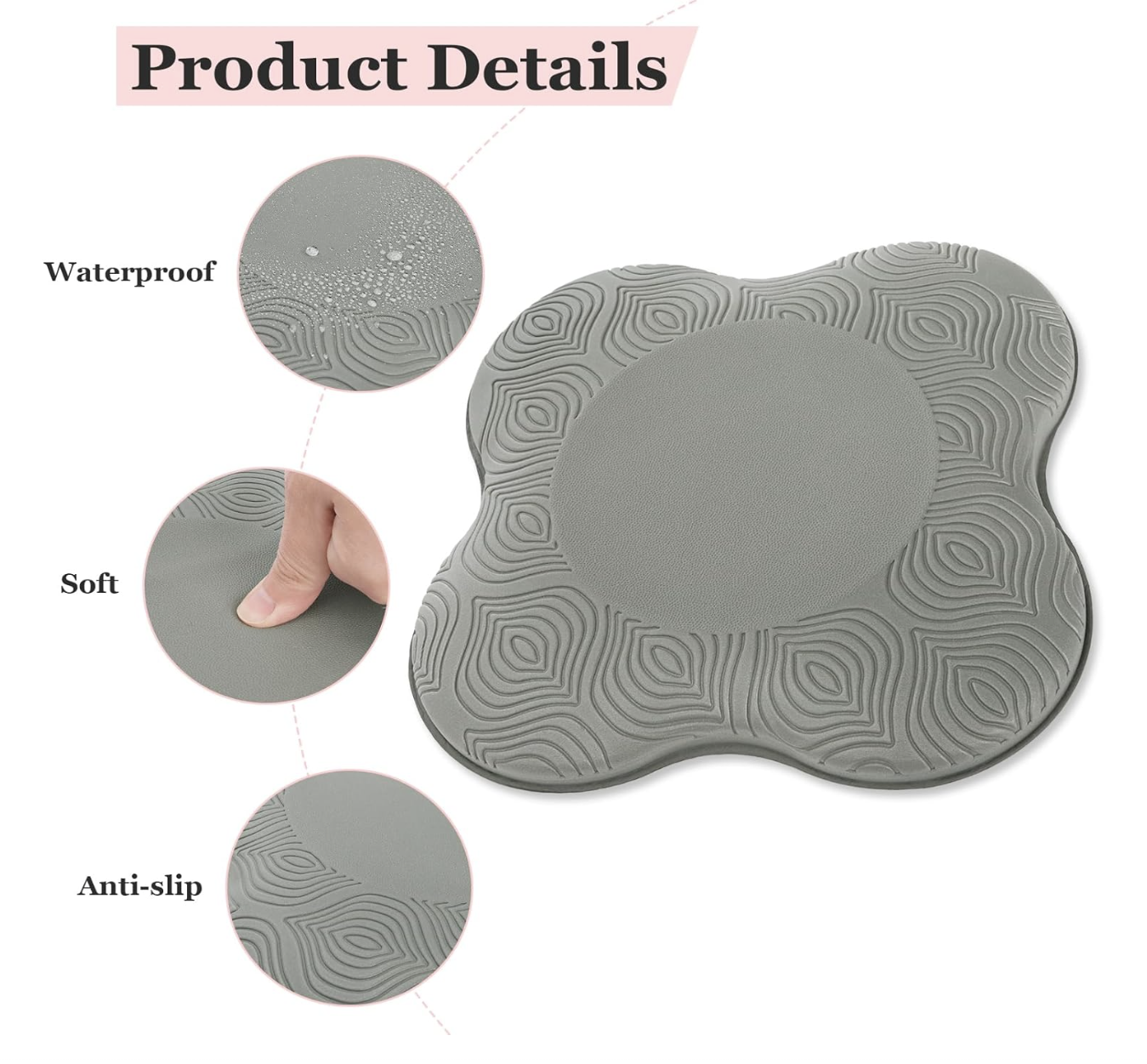 Yoga Knee Pad Cushion，Foam Pilates Kneeling pad