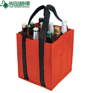 Reusable 9 Bottle Carrier 420d fabric wine bag(TP-WB020)
