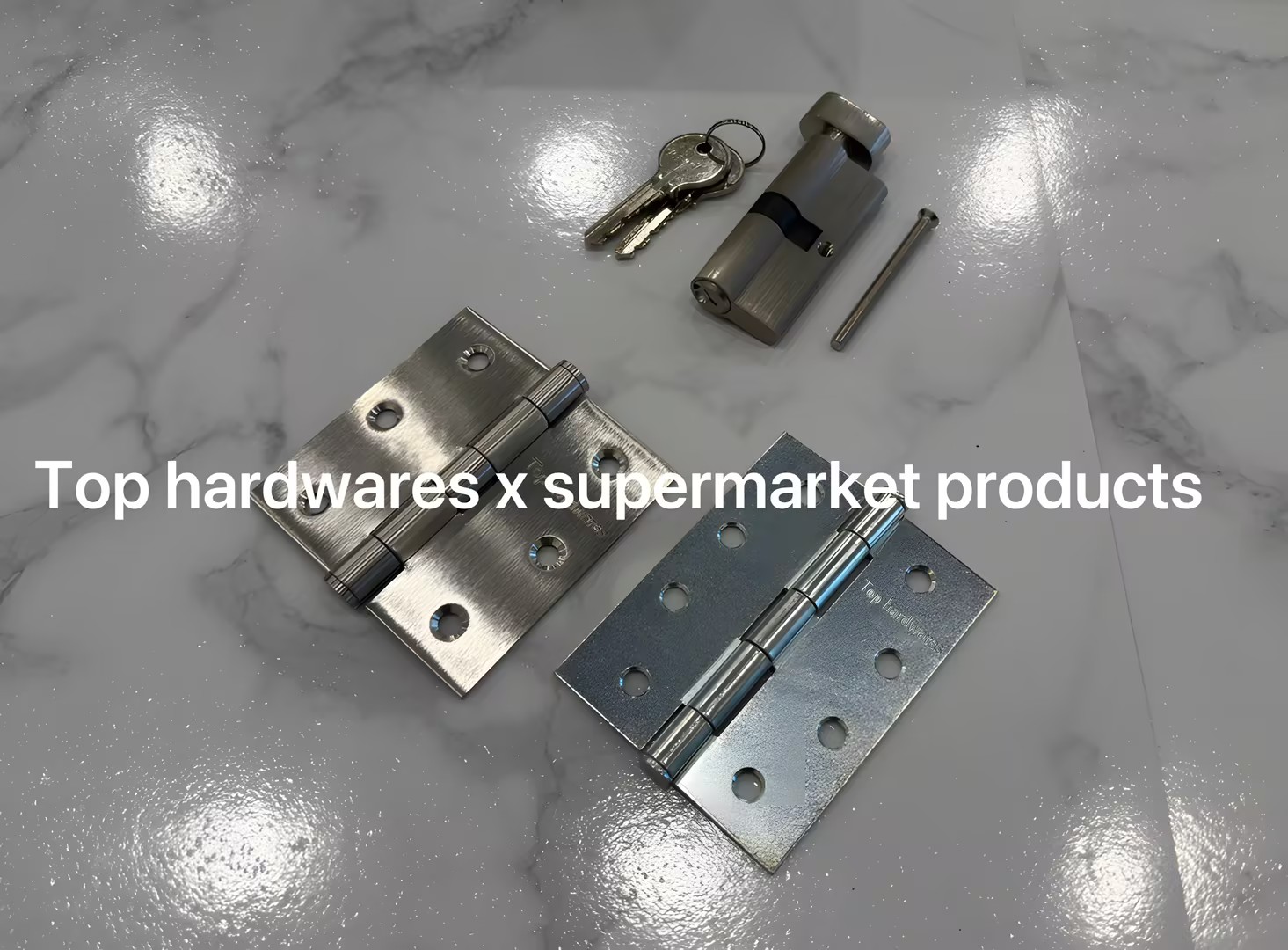 Economic steel Iron & High-Quality Stainless Steel Hinges & EU Brass Cylinders | Multiple Supermarket Color pp Bag & Box Packaging Available. 
