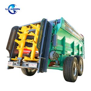 Vertical Auger Muck Spreader Cow Dung Compost Spreader Tractor Towed Manure Spreader