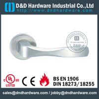Aço inoxidável 304 sólido exterior maçanetas para portas de metal-DDSH092