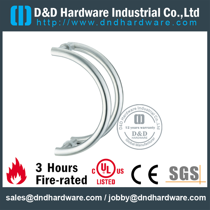 Aço Inoxidável Grau 316 Puxador para Porta De Vidro Deslizante-DDPH029