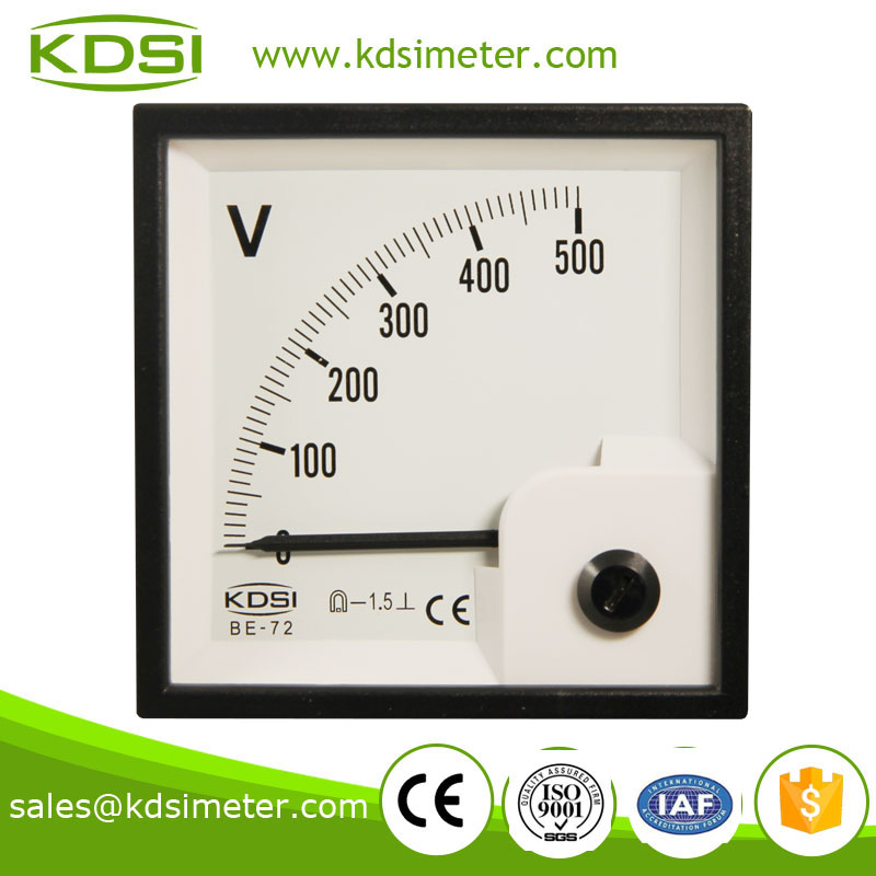仪器仪表 电工仪器仪表 03 指针式直流电压表 be-72 dc500v 配电柜