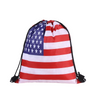 Union Jack UK Flag Print Drawstring Backpack - Lightweight Sports Gym Sackpack for Travel & Events