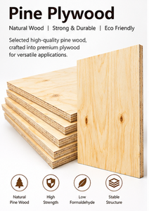 FSC Certified EUDR Compliance E1 Glue Pine Commercial Plywood