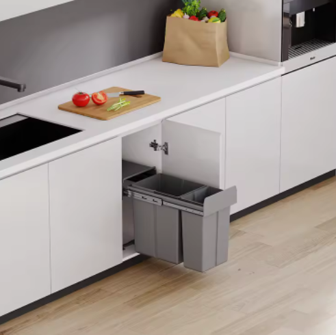 Best Price Kitchen Dustbin Pull Out Hidden Waste Bin for Cabinet
