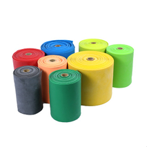 Latex exercise Resistance Band in roll,yoga band 10m,25m,45m
