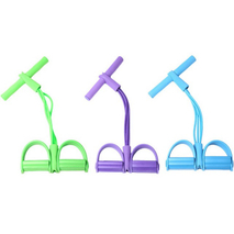 Pedal Resistance Band, 4-tube Pull Rope Elastic Sit-up Belt 