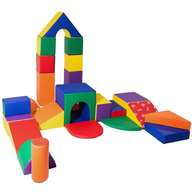 Kindergarten funny indoor soft play sponge kid ball pit pool with slide for kid